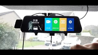 Installing Rear View Mirror Car Dvr Camera Dash Cam