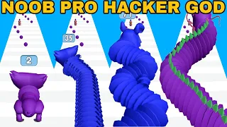 NOOB VS PRO VS HACKER VS GOD  of Pop Tube Run @playgame24dia56