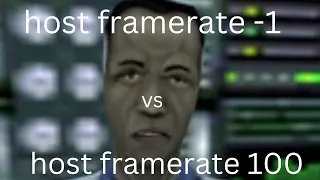Host framerate -1 to 100