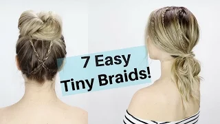 7 Easy Tiny Braid Hairstyles | KayleyMelissa