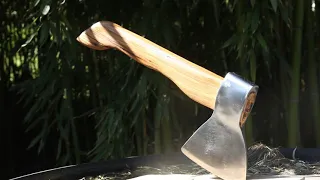 Soviet ax! With an oak handle! Do it yourself, give new life to the old ax
