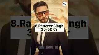 🤯Top 10 Highest paid Bollywood Actors 💥 #shorts #srk #bollywood #viral #yt