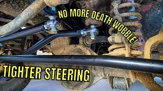 CAVFAB HEIM JOINT CROSSOVER STEERING INSTALL | NO MORE DEATH WOBBLE | JEEP XJ