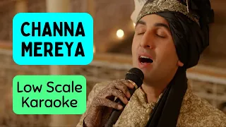 Channa Mereya Low Scale Karaoke | Arijit Singh | Real Low Scale Karaoke