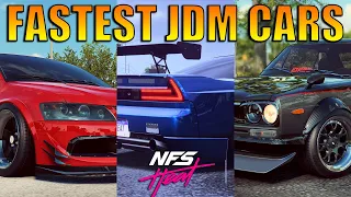 NFS HEAT - Top 10 Fastest JDM (Tuner) Cars In The Game