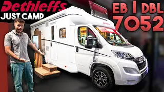 Dethleffs Just Camp EB und DBL T 7052 🔥 | Genug für MITTELKLASSE ❓ | Caravan Salon Düsseldorf 2023