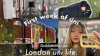 First week of Uni 🎧🫧| Goldsmiths London Uni life