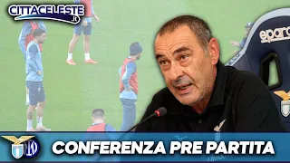 Sarri, conferenza pre Lazio-Inter: ”Loro favoriti, ma ce la giochiamo”