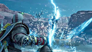 God of War 5 Ragnarok - Thor's Daughter Thrud Uses Mjolnir THOR Hammer Scene (4K 60FPS) PS5