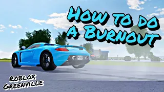 How to do a burnout in mobile (Roblox Greenville)
