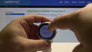 How to Change Language in GARMIN Vivoactive 3 - Language List