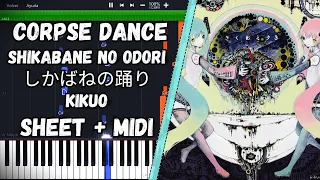 Corpse Dance Shikabane no odori (しかばねの踊り) kikuo PIANO TUTORIAL SHEET + MIDI