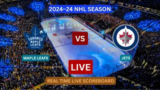 Toronto Maple Leafs Vs Winnipeg Jets LIVE Score UPDATE Today Hockey NHL Season Jan 24 2024