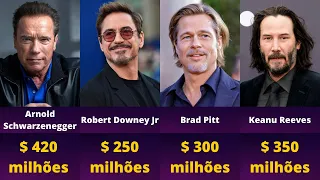 ATORES MAIS RICOS DO MUNDO ( ARNOLD SCHWARZENEGGER ATE TOM CRUISE )