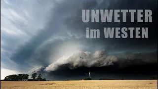 GEWITTER in NRW und Niedersachsen - Fette UNWETTERFRONT