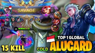 SAVAGE! Alucard King Nonstop Killing [Top 1 Global Alucard Gameplay ] By Cold  - Mobile Legends