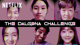 The Squid Game Cast Tries The Dalgona Challenge | Netflix India