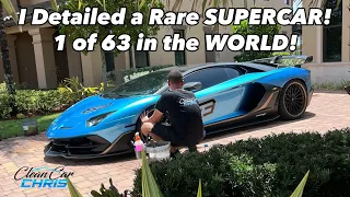 Detailing One of the World’s RAREST SUPERCARS - The Lamborghini Aventador SVJ 63