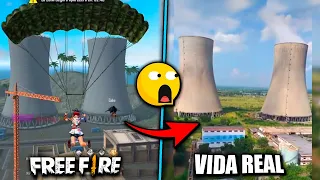 El origen de las ubicaciones de Free Fire 😱 ||  *mapa de free fire en la vida real*