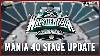 New Look At The Updated WrestleMania 40 Stage Construction, First Top Down Shot