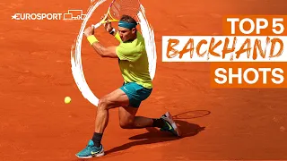 Top 5 backhand shots of 2022 | 2022 Roland Garros | Eurosport Tennis