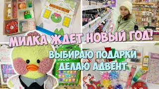 Уточка Милка ждет Новый год!🎄Выбираю подарки и делаю Адвент календарь!