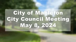 City of Mableton - City Council Meeting - May 8, 2024
