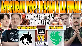 TEAM SPIRIT VS FALCONS BO3[GAME 3]SEMIFINAL-YATORO, LARL VS ATF, SKITER- PGL WALLACHIA SEASON 1- ESB