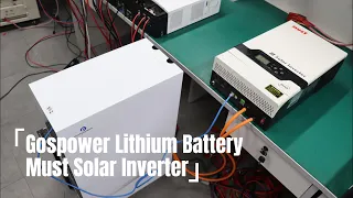 Gospower Lithium battery works with MUST inverter
