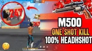 Only M500 Challenge🤯 Fearless Gameplay Only with M500 Pistol 😎 Free Fire#freefire #ff #m500 #montage