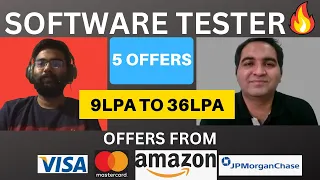 9LPA to 36LPA 🔥5 Offers! A Journey of A Software Tester🔥