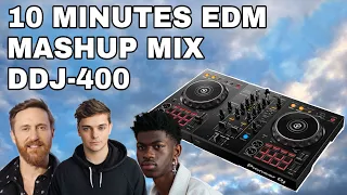 10 MINUTES EDM MASHUP MIX ON A DDJ-400 | DJ JOONYZ