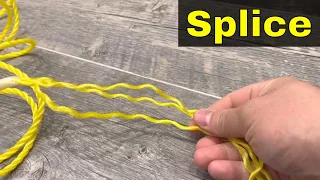 How To Tie An Eye Splice In 3 Strand Rope-Full Tutorial