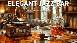 Elegant Jazz Bar 🎷 Smooth Saxophone Jazz Instrumental Music for Study, Sleep ~ Soft Background Music