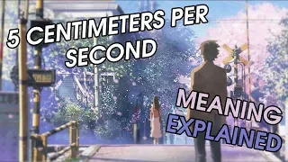 5 Centimeters Per Second - Deeper Meaning Explained (Japanese Animated Film by Makoto Shinkai)