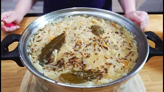 Тушеная Квашеная Капуста с Мясом и Перловкой. Традиционное Эстонское Блюдо. Mulgikapsad.