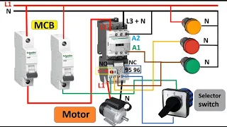 توصيل لمبات بيان تشغيل الاوفرلود Connecting overload indicator lights /المهندس عماد فتحي