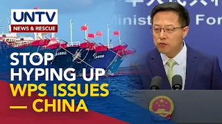 PH officials should stop ‘hyping up’ issues in West PH Sea — China