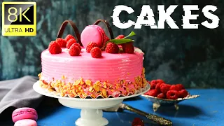 Colourful Cakes Collection in 8K ULTRA HD (60 FPS) | Satisfying Film With Relaxation Music