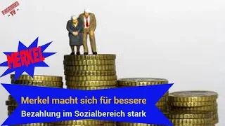 merkel | politik aktuell neue: Merkel macht sich für bessere Bezahlung im Sozialbereich stark