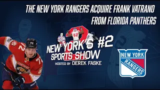 Rangers Acquire Frank Vatrano From Panthers For 4th Round Pick