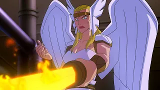 In Alternate Universe Hawkgirl is an Angel & Justice Leaguers are Tyrants