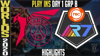 PSG vs R7 Highlights | Worlds 2020 Play Ins Group B Day 1 | PSG Talon vs Rainbow7