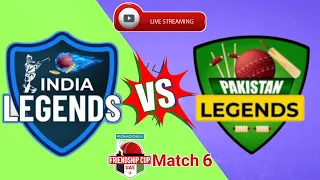 India Legends vs Pakistan Legends Live Match|| UAE Friendship Cup 2022- Match 6||