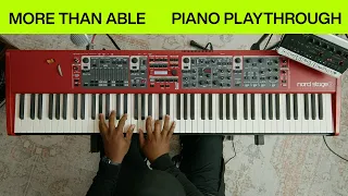 More Than Able | Official Piano Playthrough | Elevation Worship