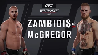 Mike Zambidis vs. Conor McGregor (EA Sports UFC 2) - CPU vs. CPU - Crazy UFC 👊🤪