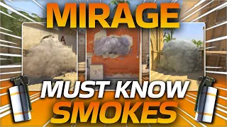 30 MUST KNOW SMOKES on MIRAGE in CS2