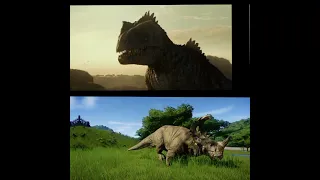 Giganotosaurus vs other Dinosaurs #shorts #jurassicworld #edit