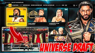 HOW TO DO A DRAFT FOR WWE 2K23 UNIVERSE MODE!