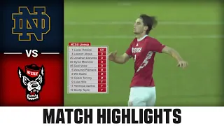 Notre Dame vs. NC State ACC Men's Soccer Highlights (2023)